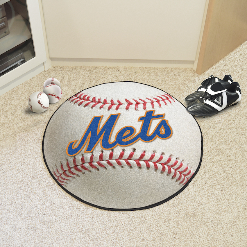 New York Mets MLBCC Vintage Baseball Mat Throwback Logo