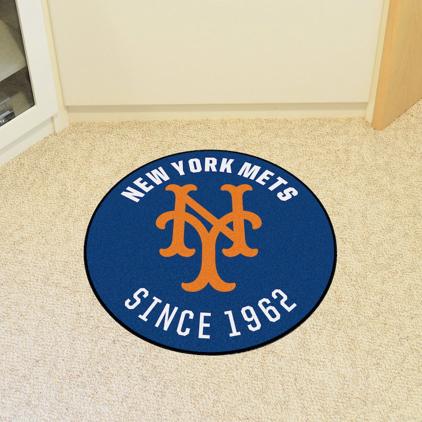 New York Mets MLBCC Vintage Roundel Mat Throwback Logo