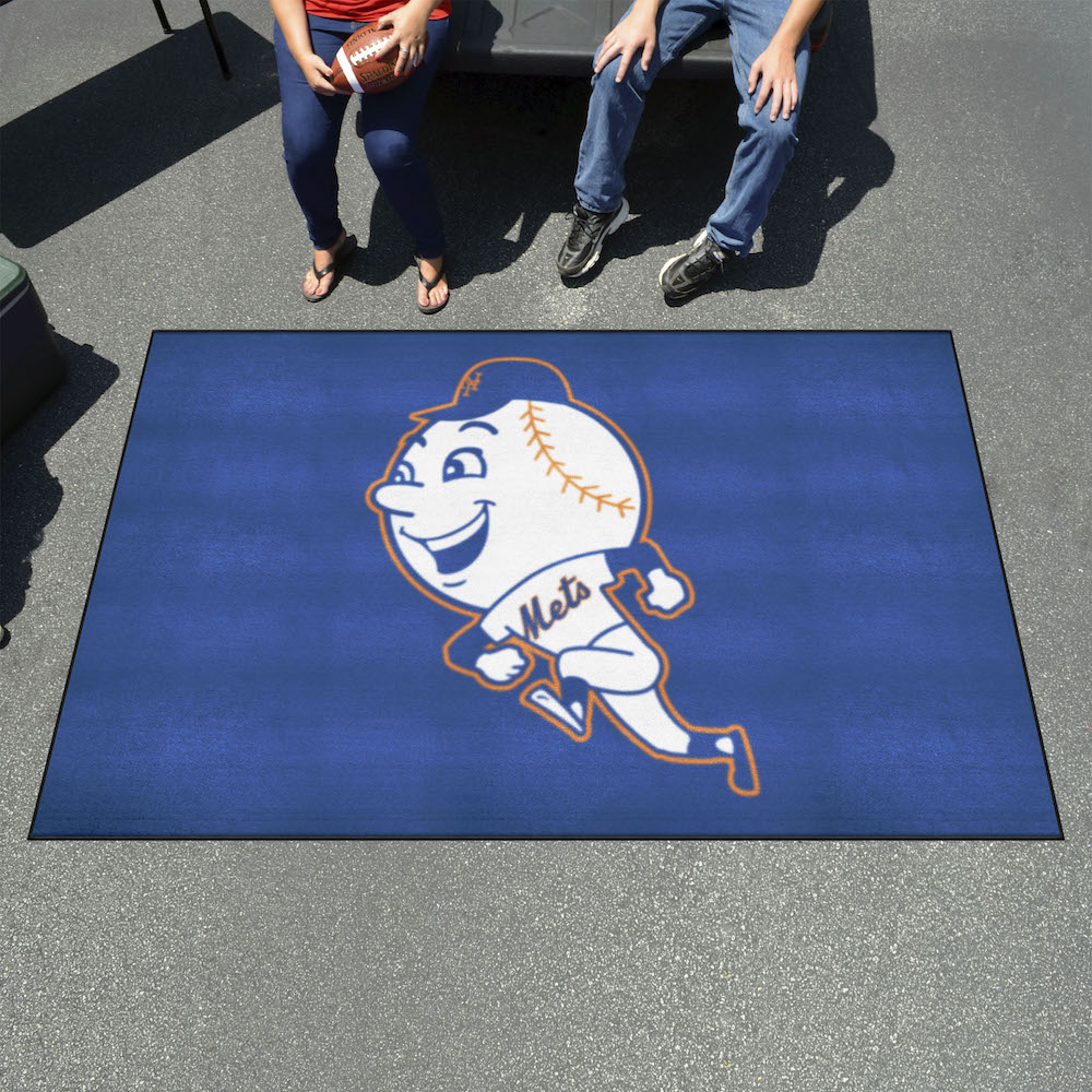 New York Mets MLBCC Vintage ULTI-MAT 60 x 96 Rug Throwback Logo