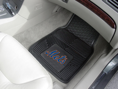 New York Mets Car Floor Mats 18 x 27 Heavy Duty Vinyl Pair