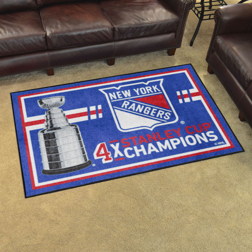 New York Rangers 4 x 6 DYNASTY Area Rug