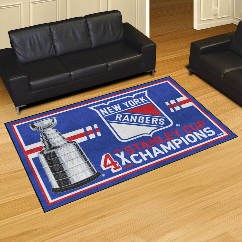 New York Rangers 5 x 8 DYNASTY Area Rug