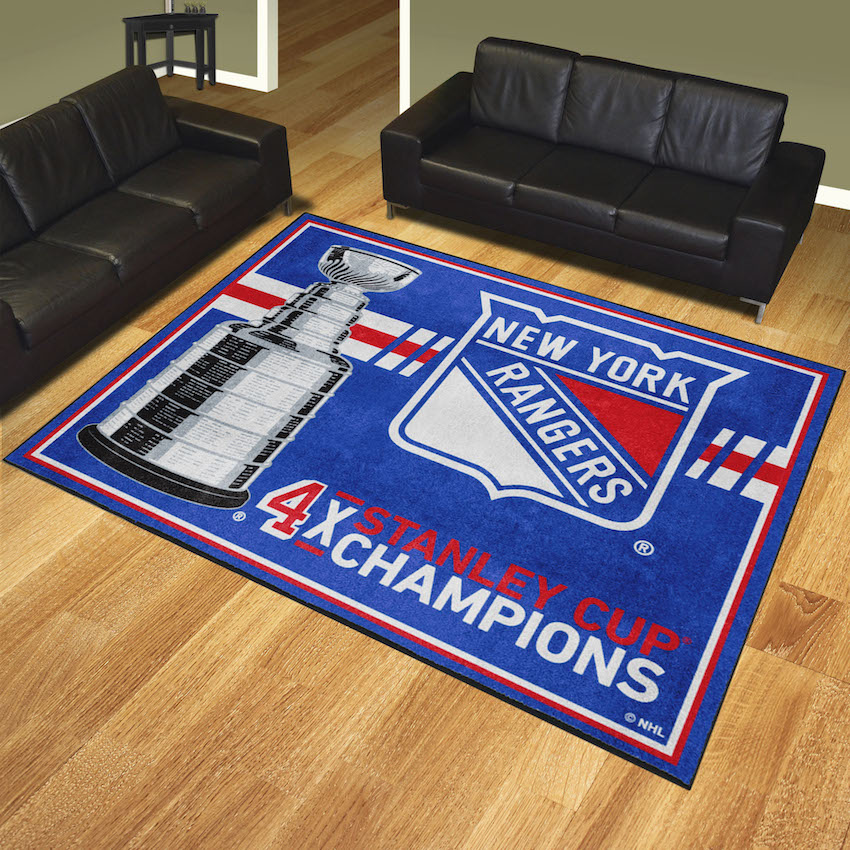 New York Rangers 8 x 10 DYNASTY Area Rug