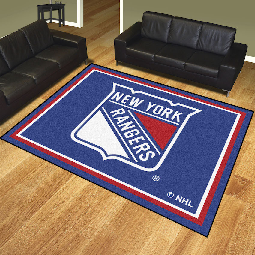 New York Rangers Ultra Plush 8x10 Area Rug