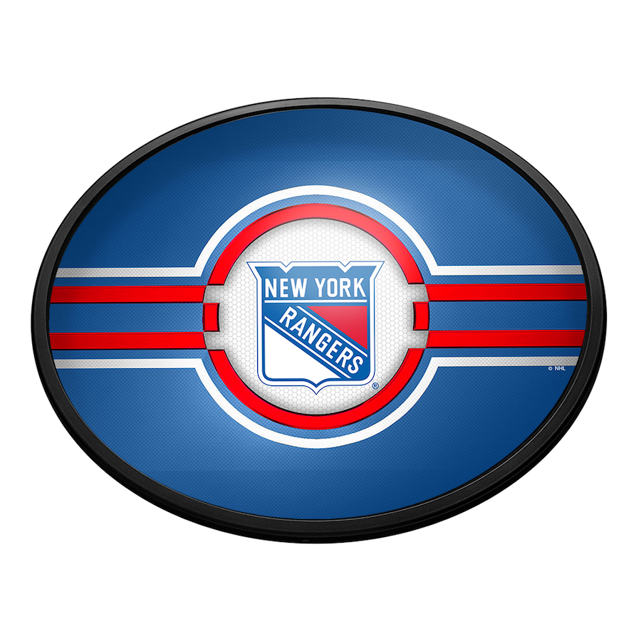 New York Rangers Slimline LED Wall Sign ~ OVAL