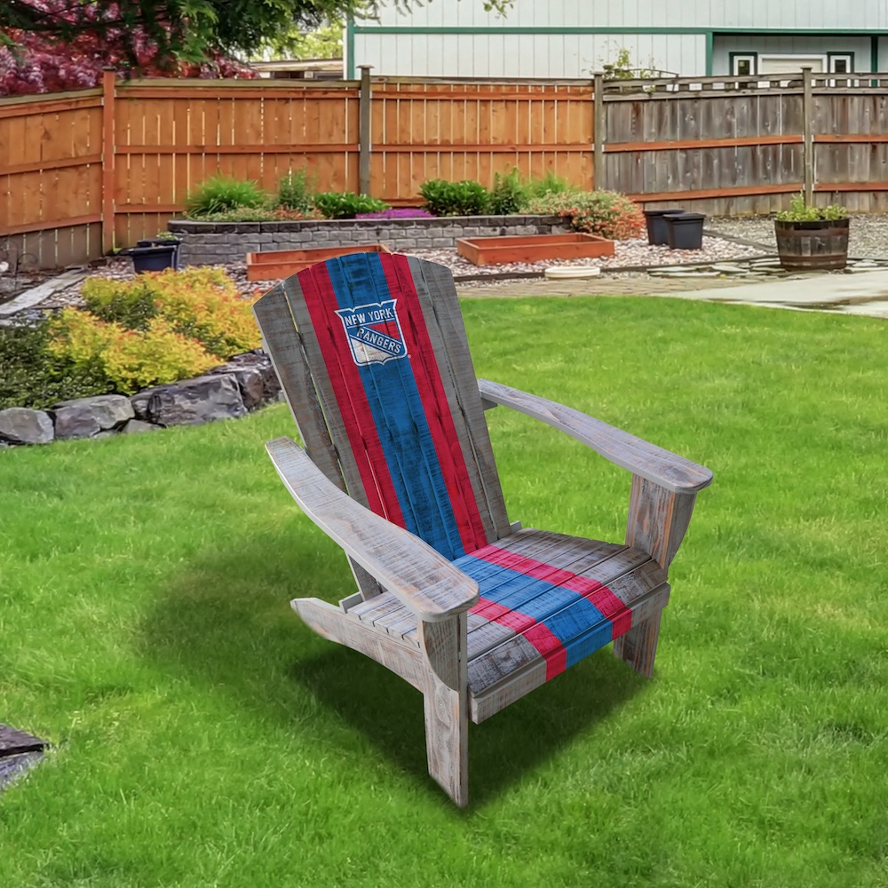 New York Rangers Wooden Adirondack Chair