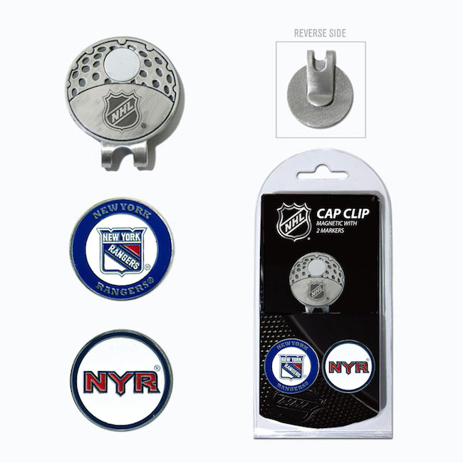 New York Rangers Hat Clip With 2 Ball Markers