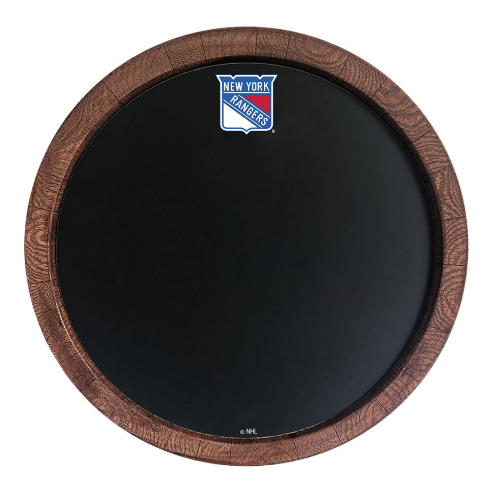 New York Rangers Chalkboard FAUX Barrel Top Sign