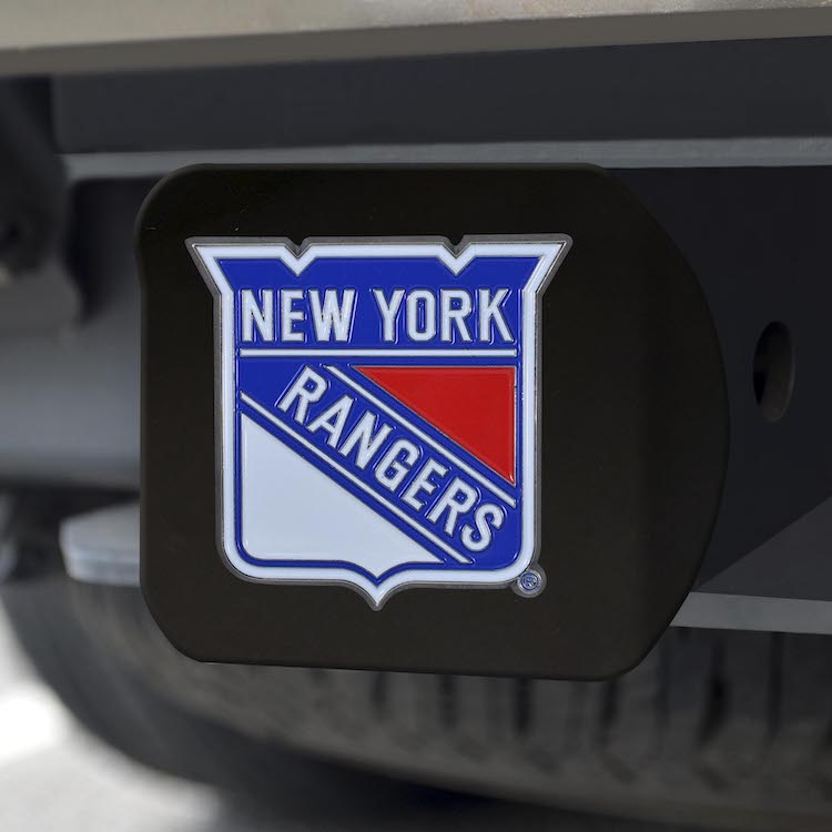 New York Rangers Black and Color Trailer Hitch Cover