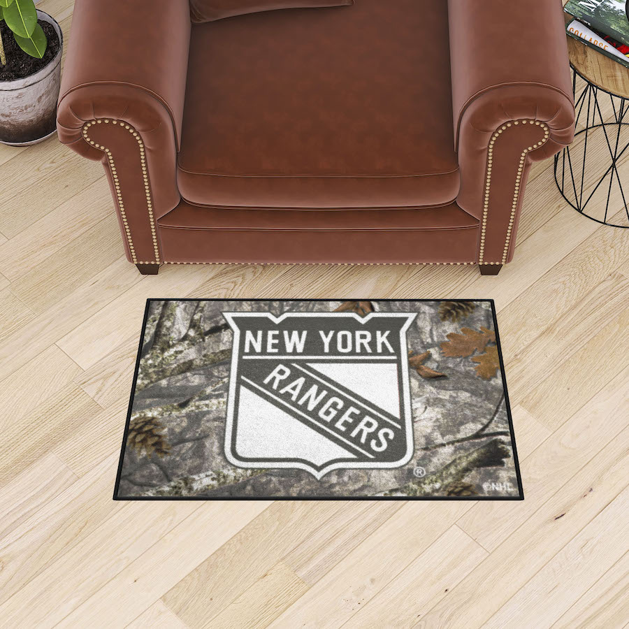 New York Rangers CAMO 20 x 30 Starter Floor Mat