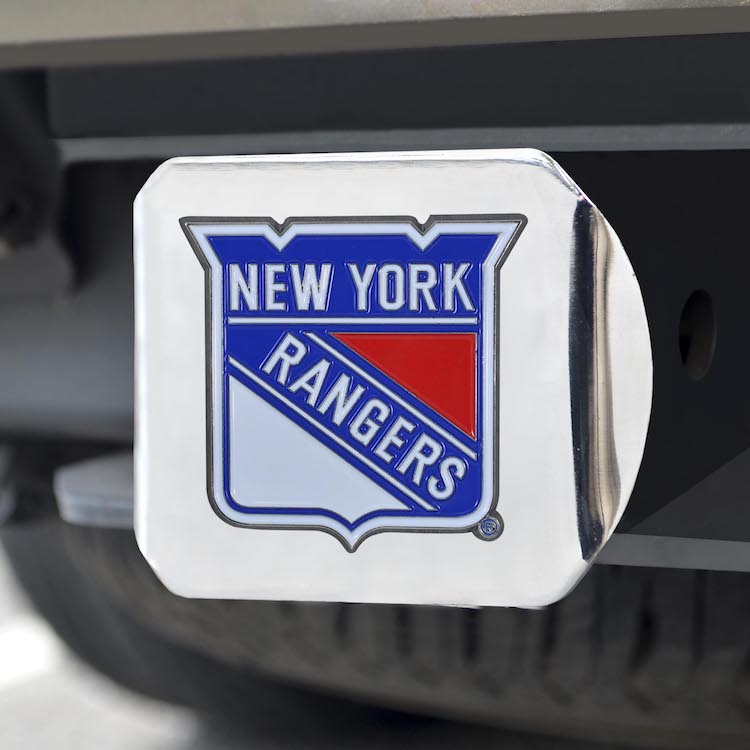 New York Rangers Color Chrome Trailer Hitch Cover