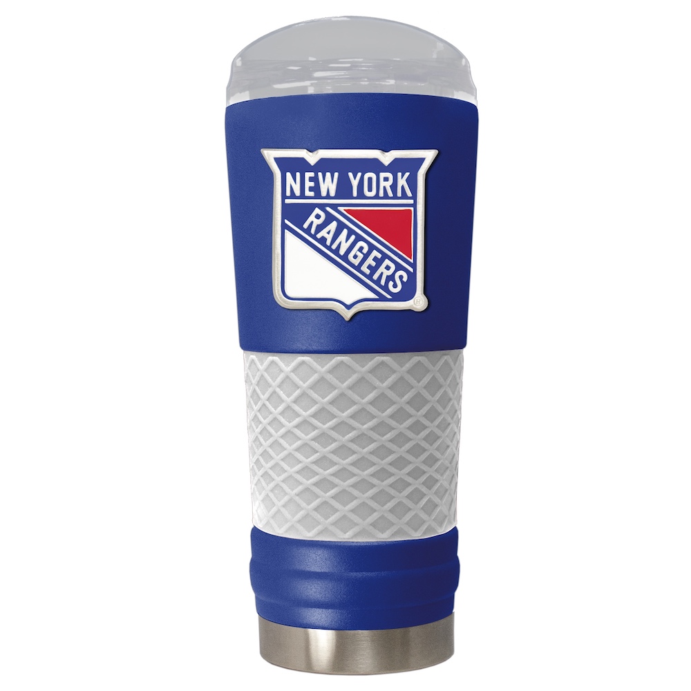 New York Rangers 24 oz DRAFT SERIES NHL Powder Coated Insulated Travel Tumbler