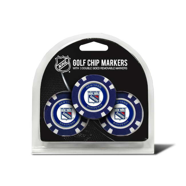 New York Rangers 3 Pack Golf Chips