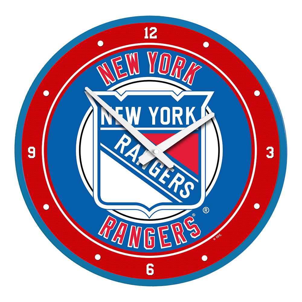 New York Rangers Modern Disc Wall Clock