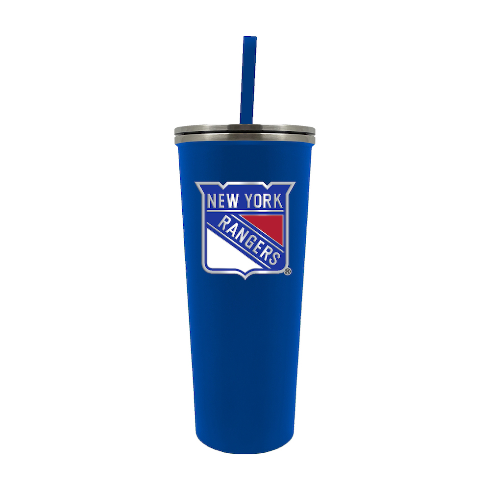 New York Rangers 24 oz Team Color Skinny Tumbler