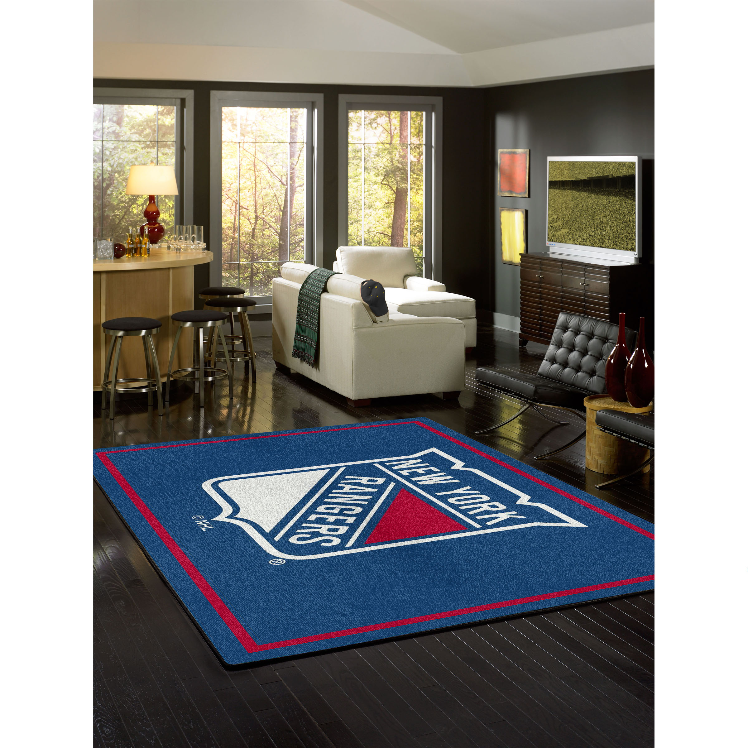 New York Rangers 4 X 6 SPIRIT Rug