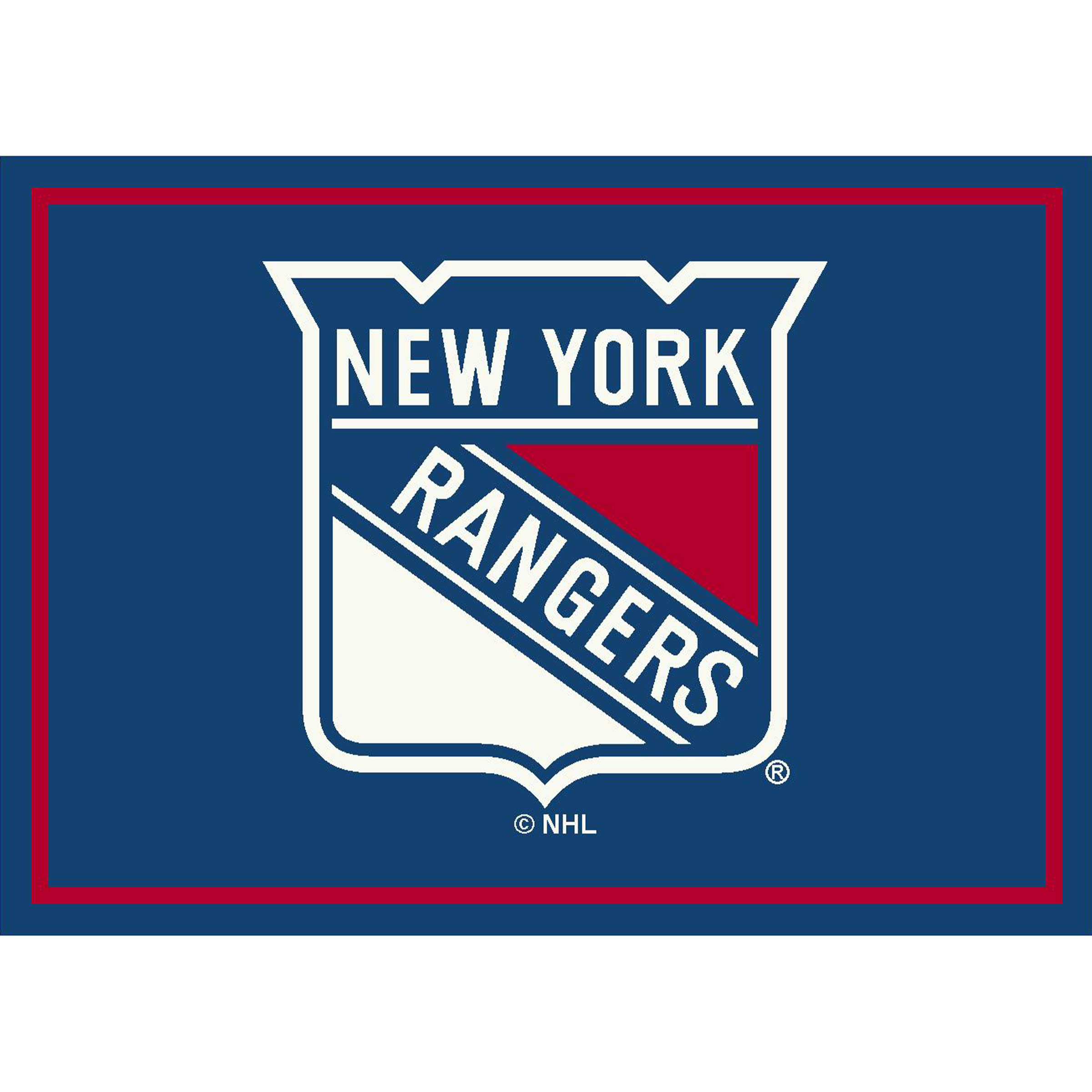 New York Rangers 4 X 6 SPIRIT Rug