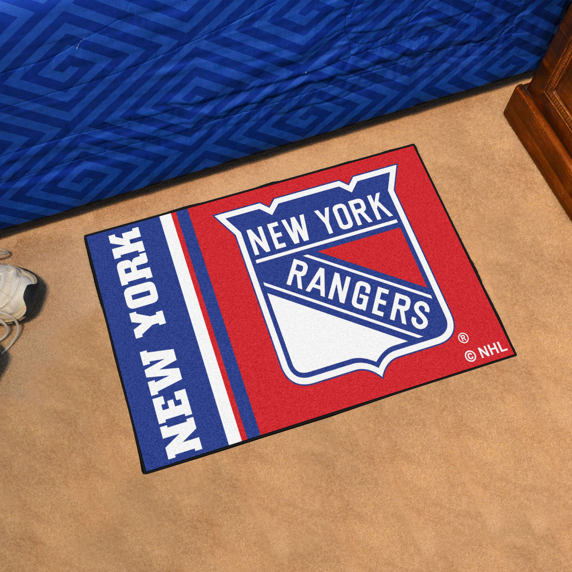 New York Rangers 20 x 30 Uniform Inspired Starter Rug