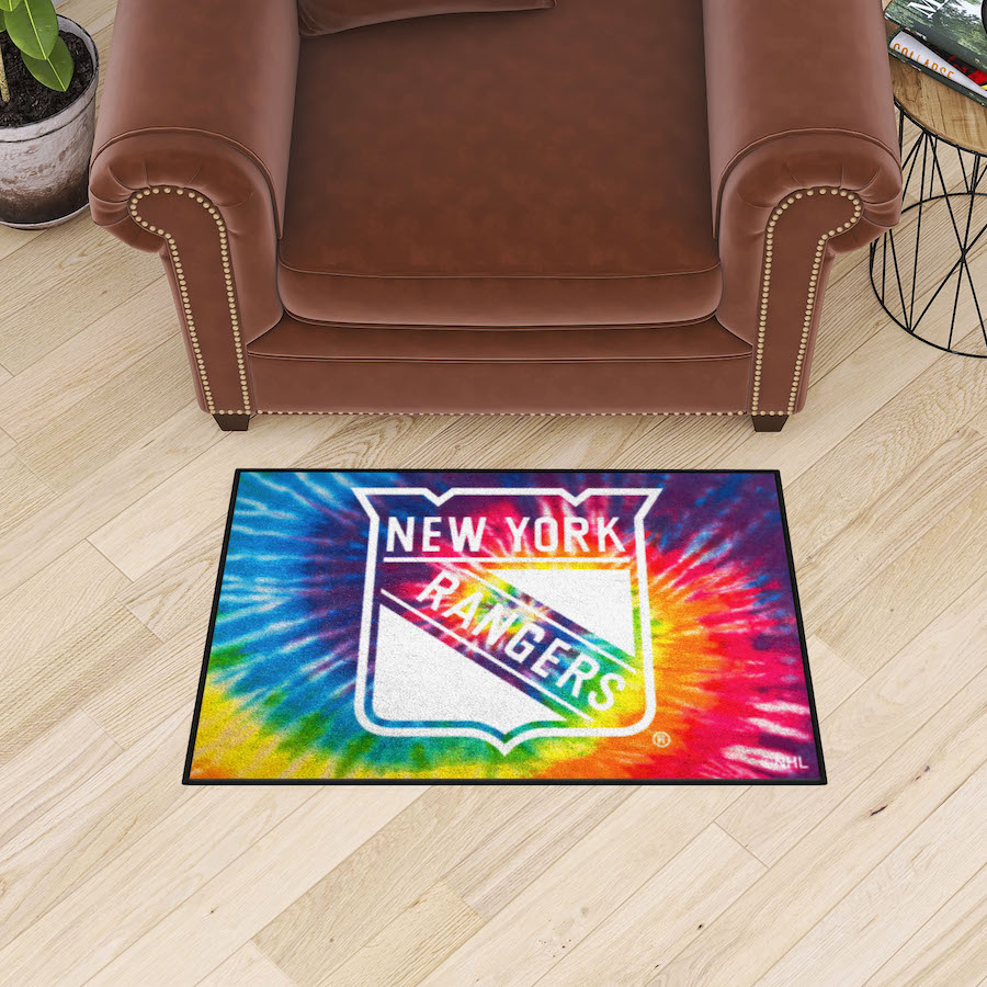 New York Rangers TIE-DIE 20 x 30 Starter Floor Mat