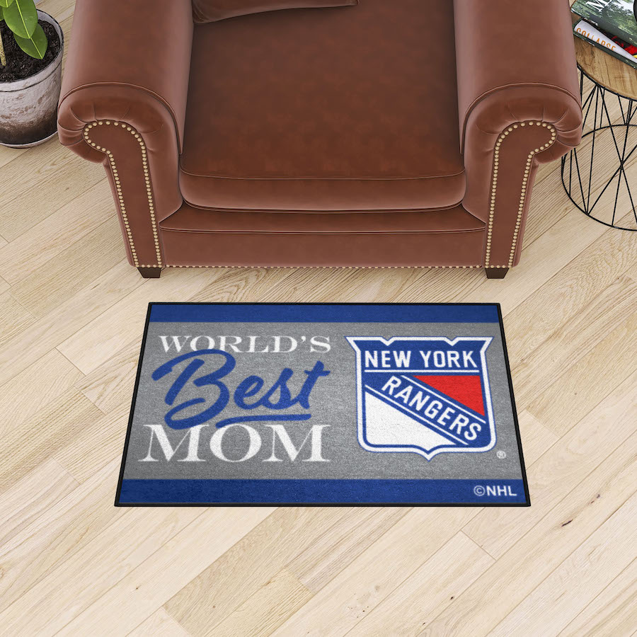 New York Rangers 20 x 30 WORLDS BEST MOM Floor Mat