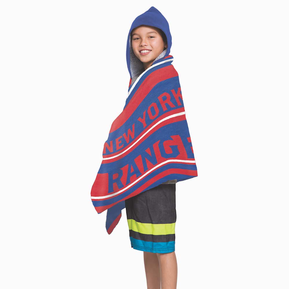 New York Rangers Youth Hooded Beach Towel