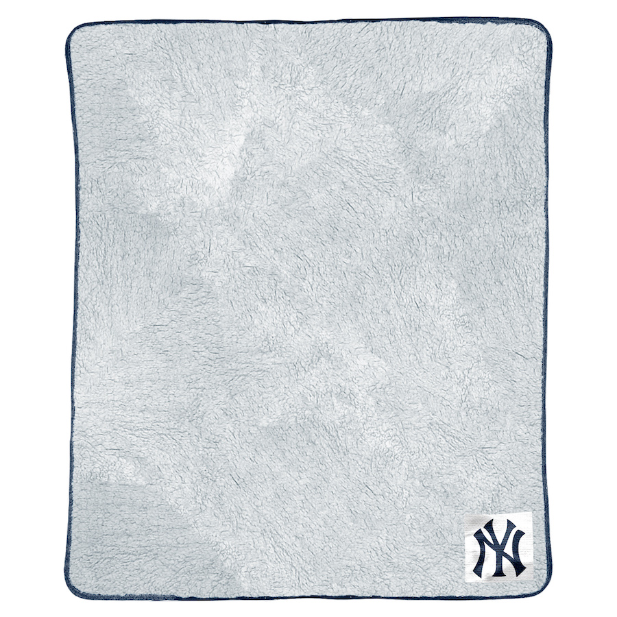 New York Yankees 2 Tone SHERPA Throw Blanket