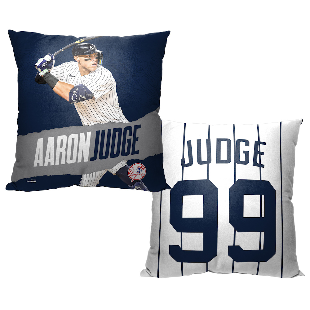 New York Yankees Aaron Judge Decorative Throw Pillow 18 x 18 inch