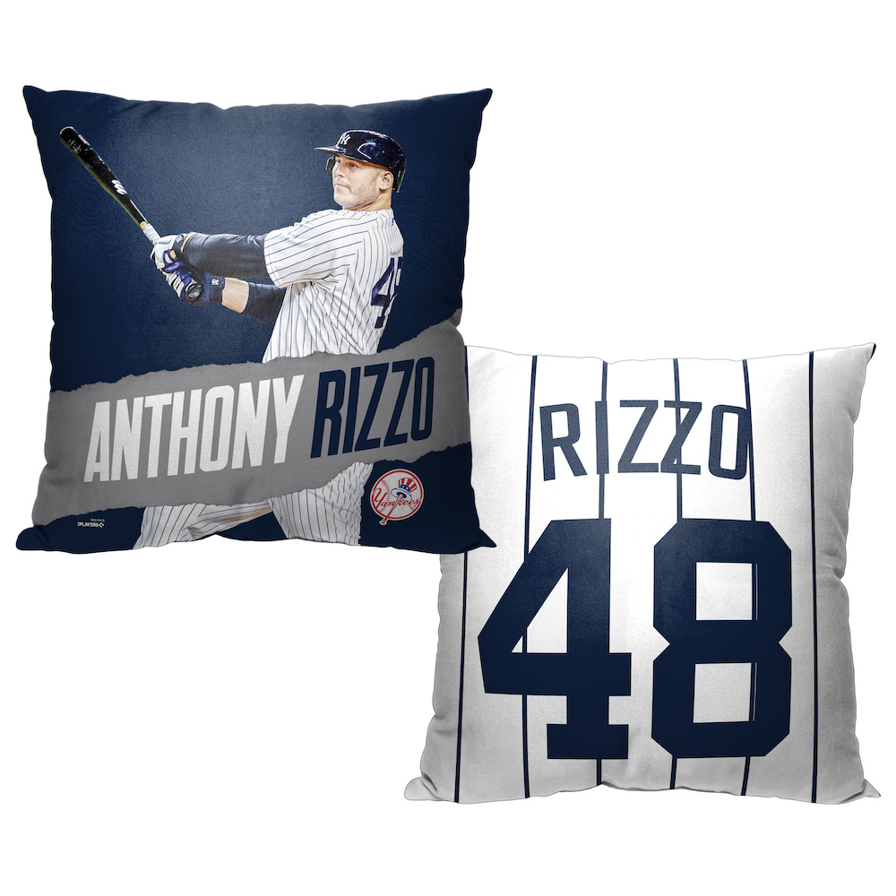 New York Yankees Anthony Rizzo Decorative Throw Pillow 18 x 18 inch