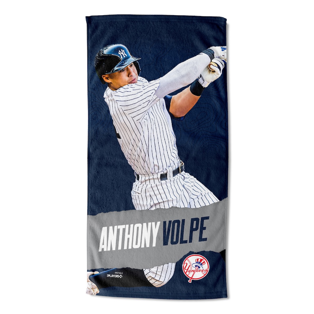 New York Yankees Anthony Volpe 30x60 Beach Towel