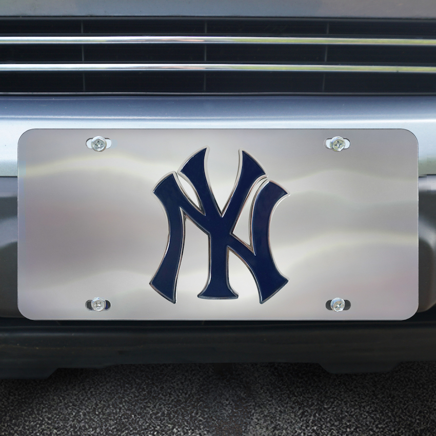 New York Yankees Stainless Steel Die-cast License Plate