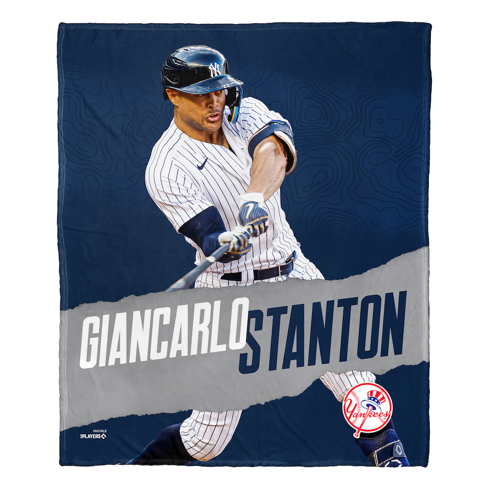 New York Yankees Giancarlo Stanton Silk Touch Throw Blanket 50 x 60 inch