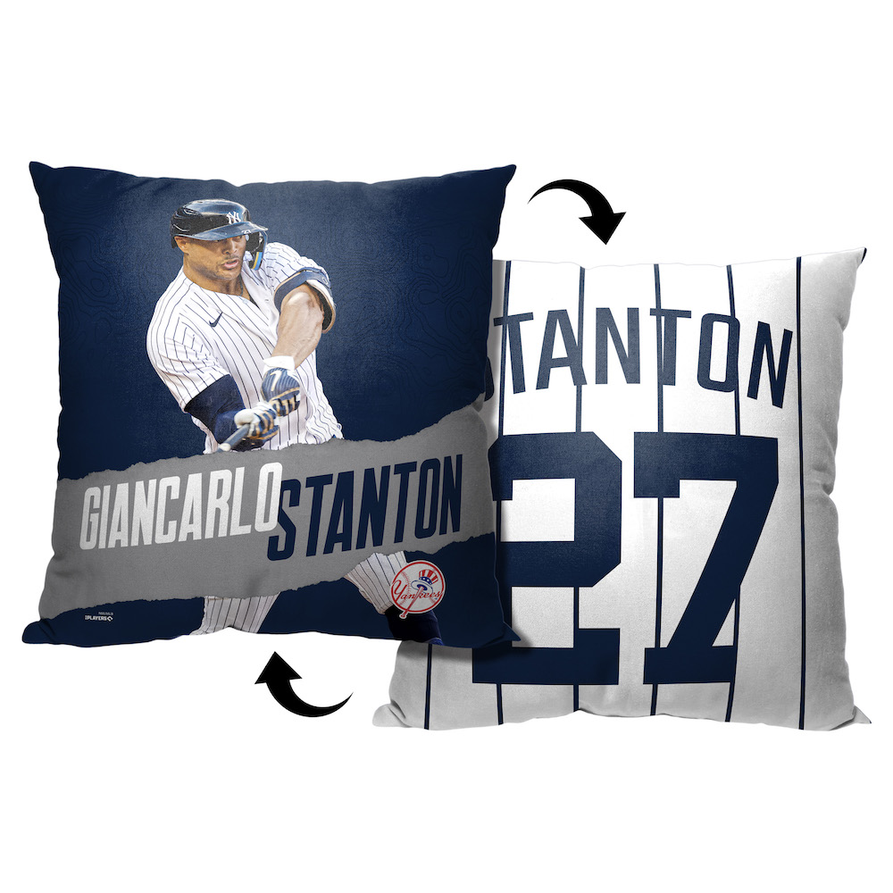 New York Yankees Giancarlo Stanton Decorative Throw Pillow 18 x 18 inch