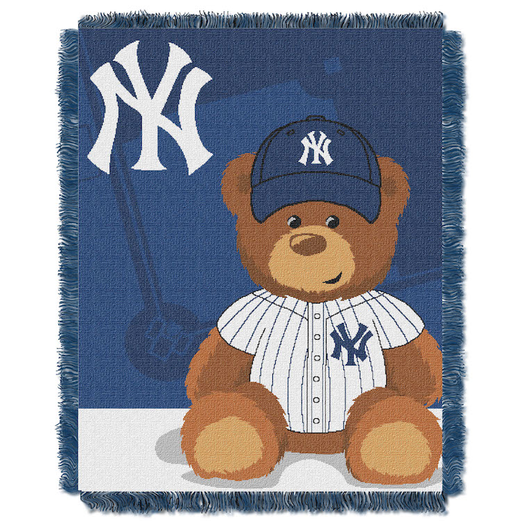 New York Yankees Woven Baby Blanket 36 x 48