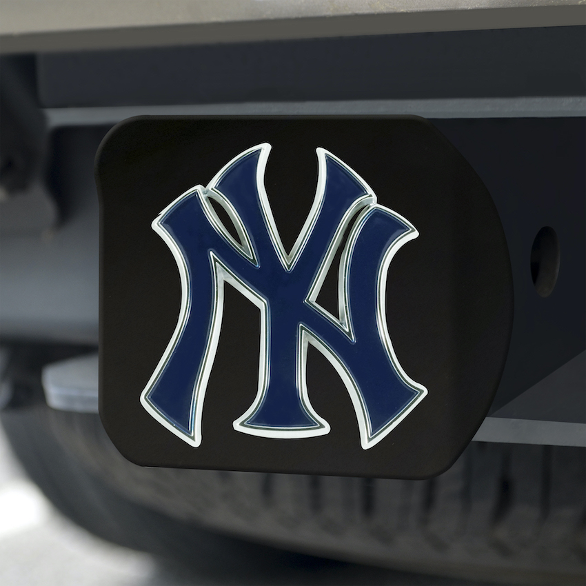 New York Yankees Black and Color Trailer Hitch Cover