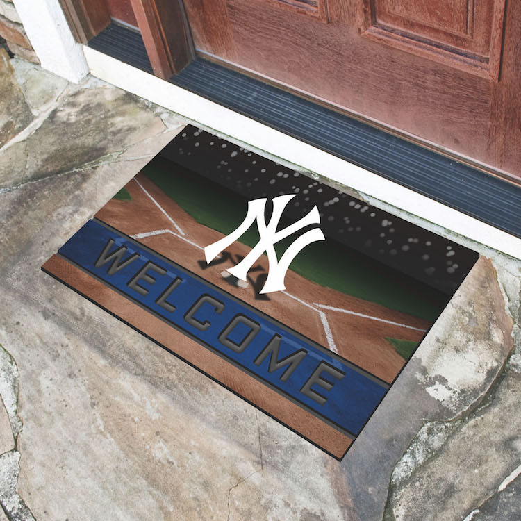 New York Yankees Recycled Crumb Rubber Door Mat