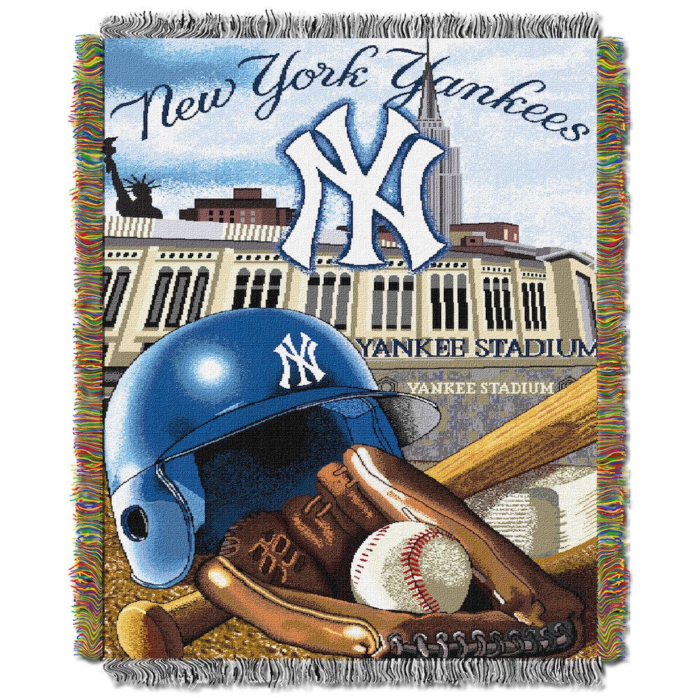 New York Yankees Home Field Advantage Series Tapestry Blanket 48 x 60