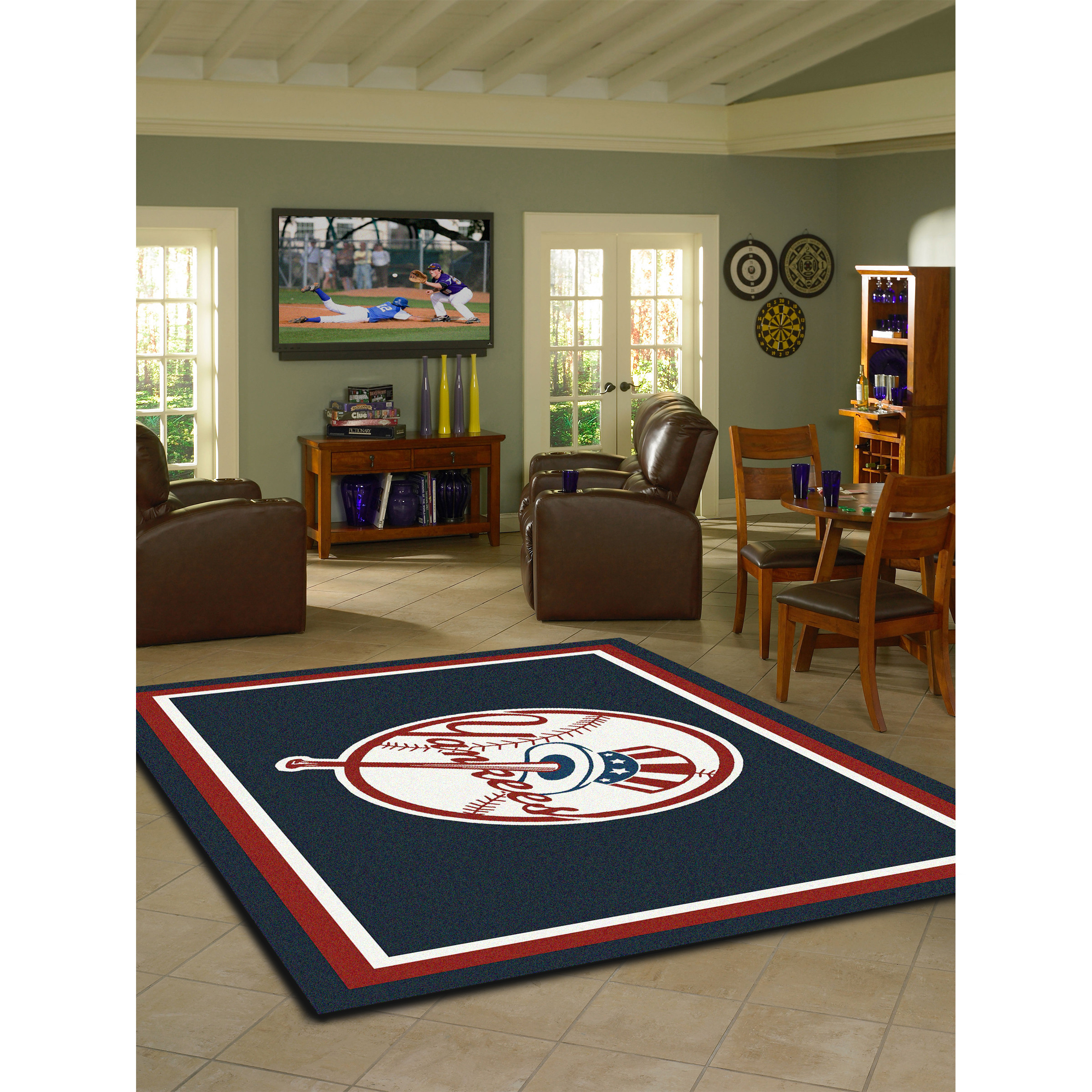 New York Yankees 4 X 6 SPIRIT Rug