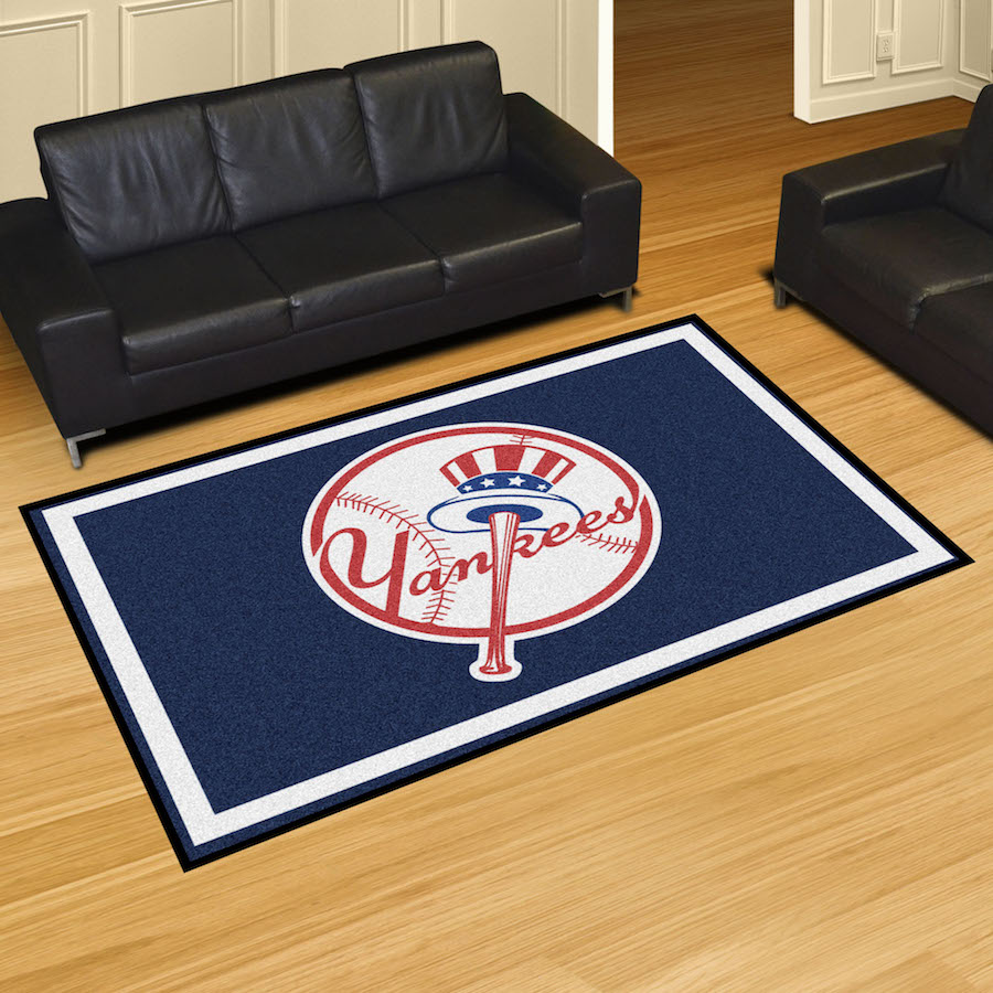 New York Yankees Top Hat 5x8 Area Rug