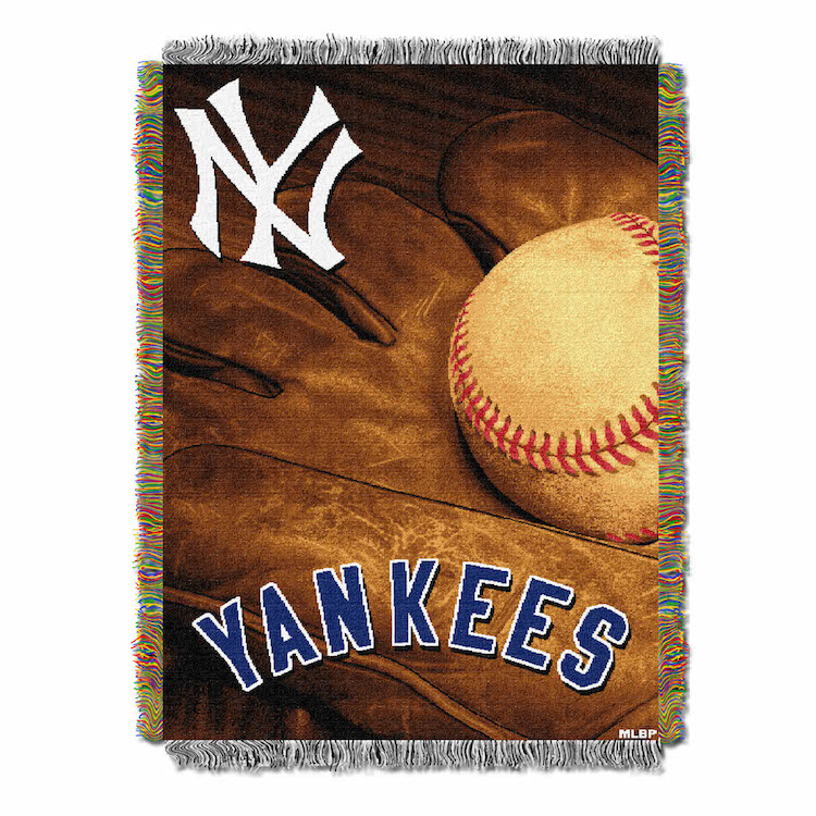 New York Yankees Commemorative VINTAGE Tapestry Throw