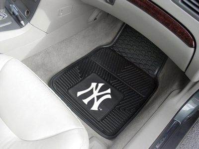 New York Yankees Car Floor Mats 18 x 27 Heavy Duty Vinyl Pair