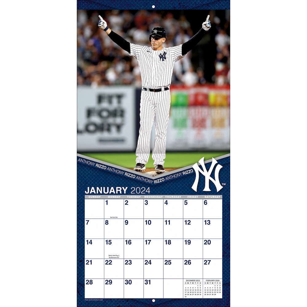 New York Yankees 2025 MLB Mini Wall Calendar