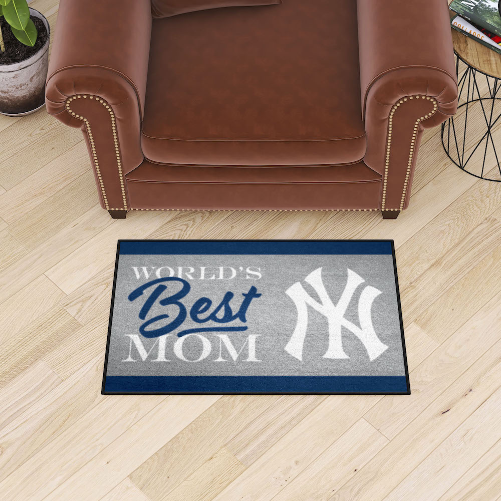 New York Yankees 20 x 30 WORLDS BEST MOM Floor Mat