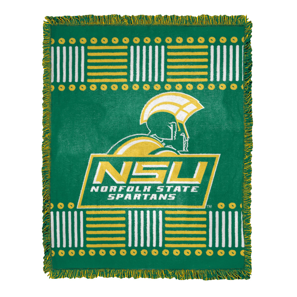 Norfolk State Spartans HOMAGE Jacquard Throw Blanket 48 x 60