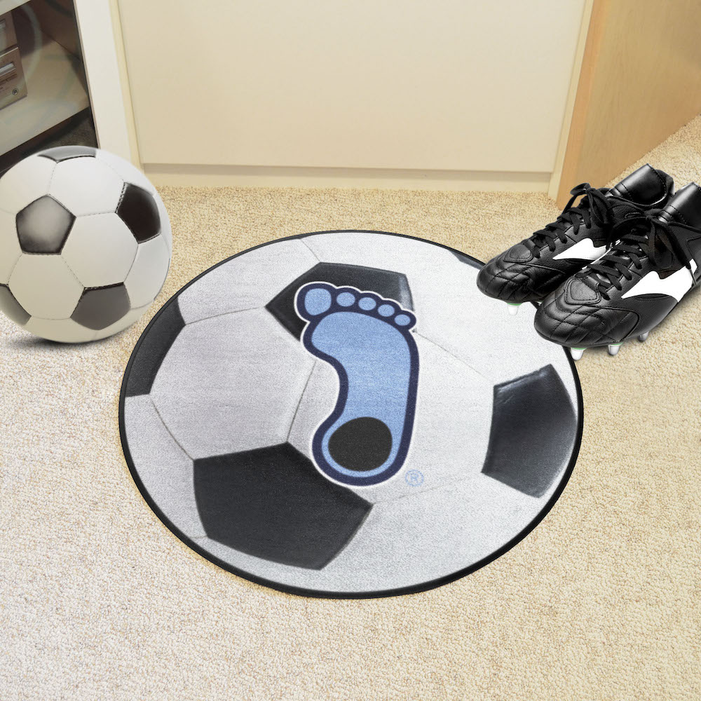 North Carolina HEELS SOCCER BALL Mat