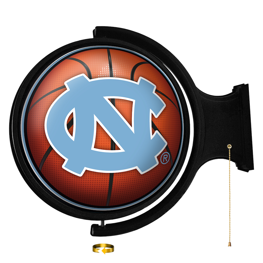 North Carolina Tar Heels LED Rotating Wall Sign ~ BASKETBALL