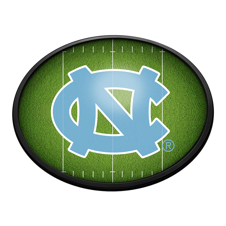 North Carolina Tar Heels ON THE 50 Slimline LED Wall Sign ~ OVAL