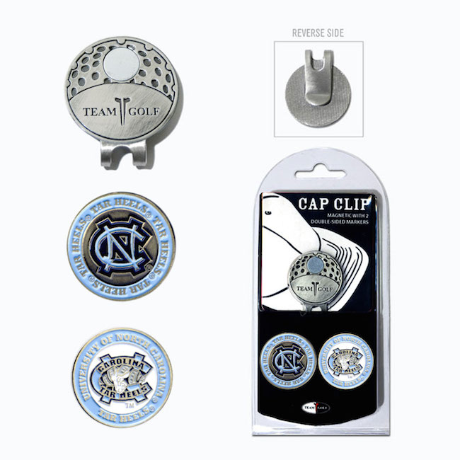 North Carolina Tar Heels Hat Clip With 2 Ball Markers