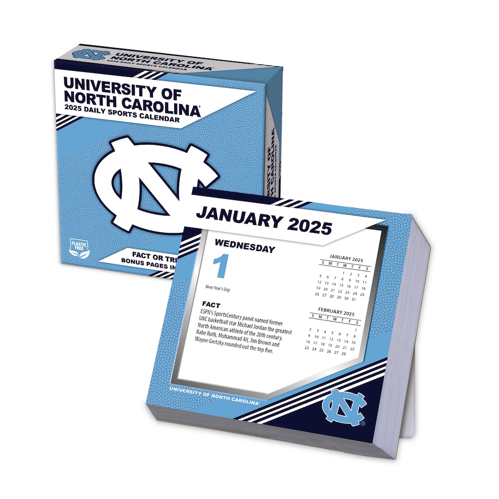 North Carolina Tar Heels 2025 NCAA Page-A-Day Box Calendar