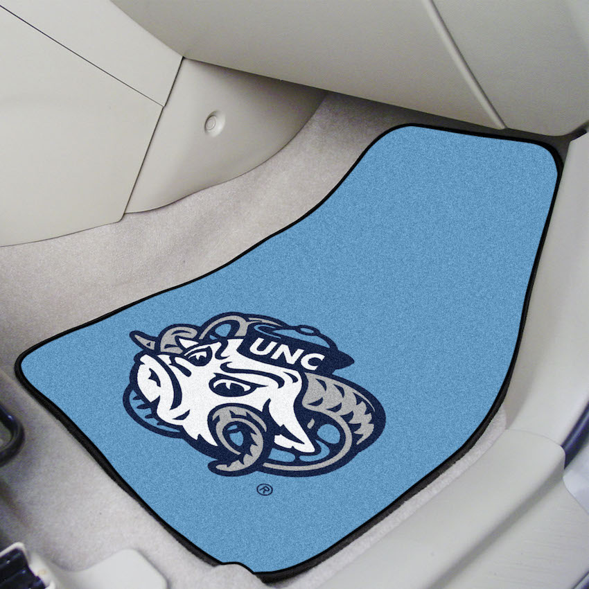 North Carolina Tar Heels Car Floor Mats 18 x 27 Carpeted-Pair