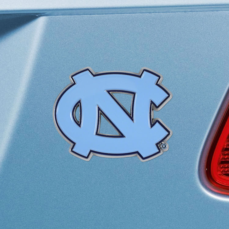 North Carolina Tar Heels Color Metal Auto Emblem